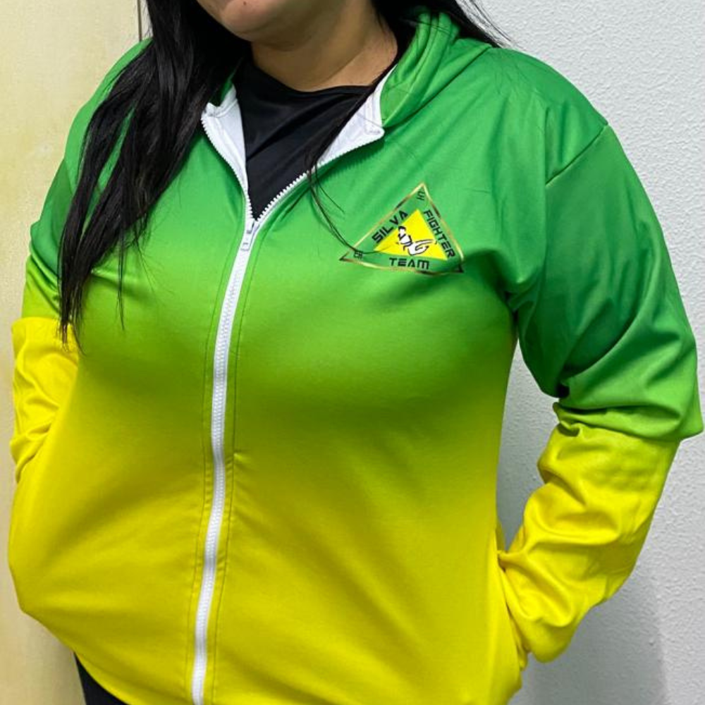 Casaco Zíper e Capuz SilvaFighterTeam